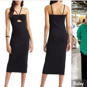 Strap Detail Midi Dress